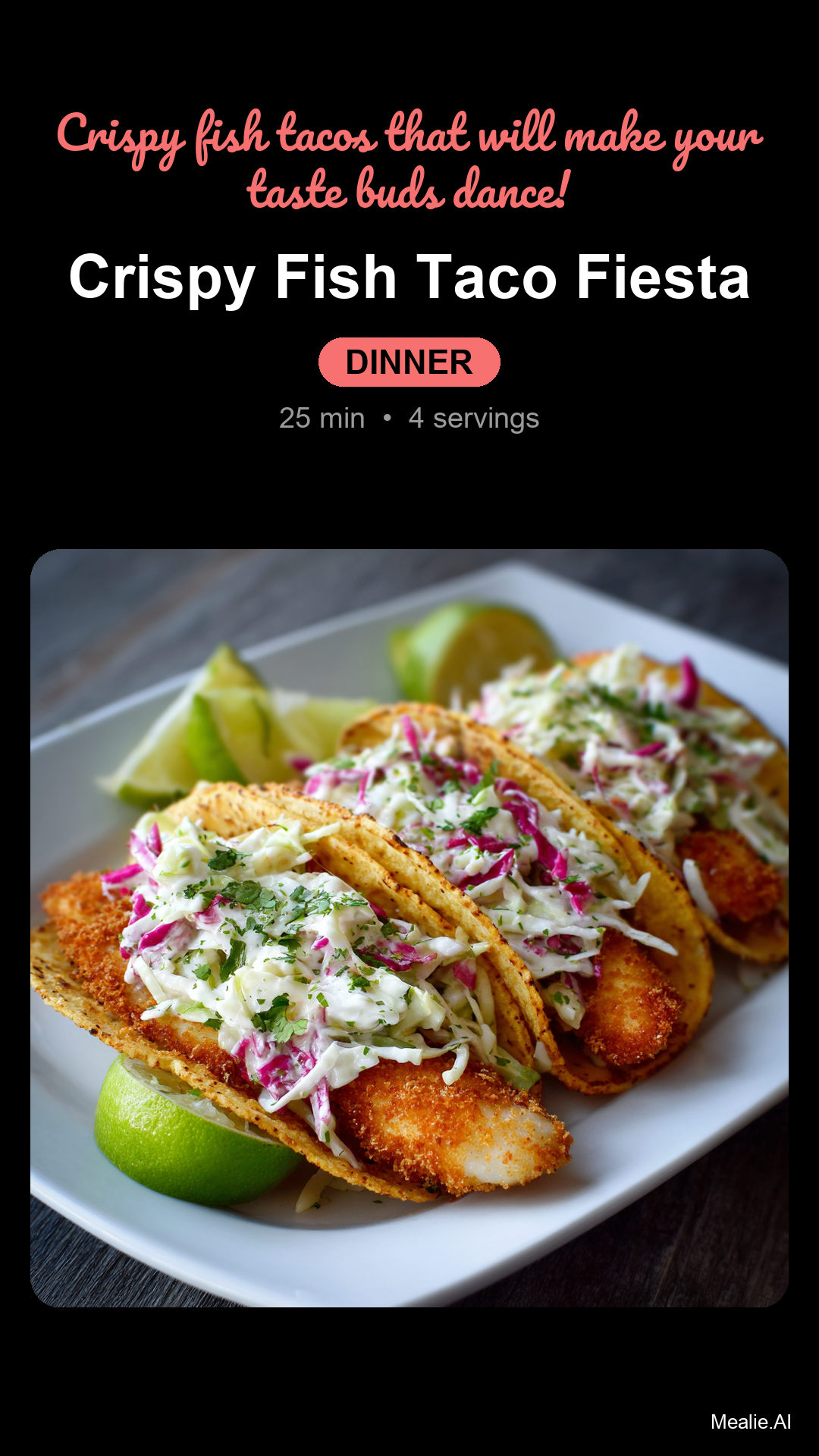 Crispy Fish Tacos with Lime Slaw