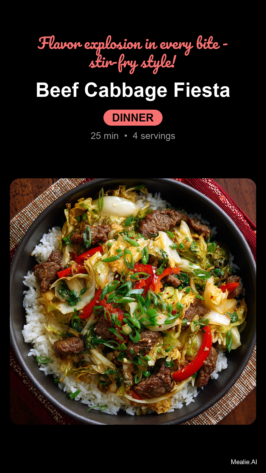 Quick Beef and Cabbage Stir-Fry