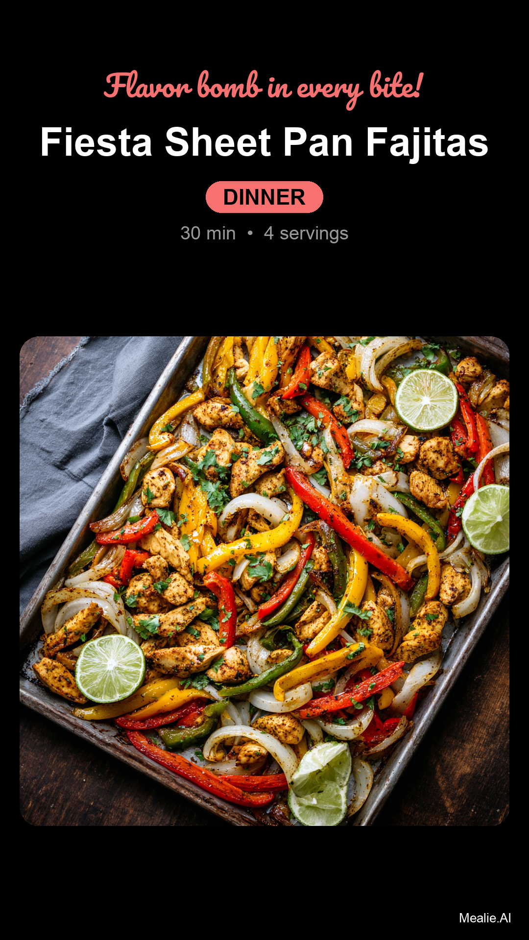 Sheet Pan Chicken Fajitas